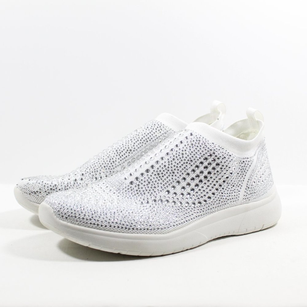 Lauren Lorraine Carin Crystal Slip-On Sneaker - White 10M